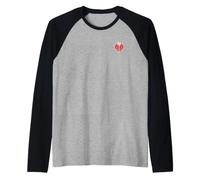 Insecte Amour Coccinelles Mignon Simple cœur Coccinelle Manche Raglan