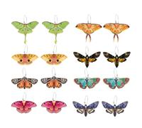 Insecte Boucles D'oreilles Pendantes 8 Paires | Style Mode Unique, pour Occasions Spéciales et Usage Quotidien, Bijoux D'oreilles Légers, Présent Féminin