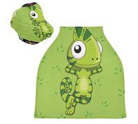 Insecte Dinosaure Occasionnel Vert Housse de Canopée pour Poussette,Siège de Voiture pour Bébé Dais Siège Auto Couverture D'Allaitement Pare-Soleil Respirant Extensible pour Bébé