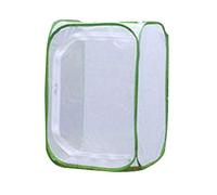 Insecte Élevage Cages Papillon Habitat Cage avec PVC Transparent Film Pliable Light-Transmitting Amovible Blanc Insecte et Papillon Filet Plante Serre Tente pour Raising Insectes Extérieur Activités