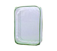 Insecte Élevage Cages Papillon Habitat Cage avec PVC Transparent Film Pliable Light-Transmitting Amovible Blanc Insecte et Papillon Filet Plante Serre Tente pour Raising Insectes Extérieur Activités
