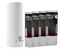 Insecticide à Base de Pyrèthre en Aérosol 4x400ml, Avec Diffuseur Automatique Murale, Anti-mouches, Moustiques, Punaise de Lit Efficace contre les insectes volants et rampants. (5)