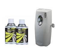 Insecticide Au Pyrèthre Naturel, Aérosols 2x250ml avec Diffuseur, Anti Mouches, Moucherons, Moustiques, Mites, Punaises de Lit