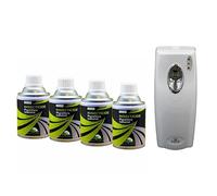 Insecticide Au Pyrèthre Végetal, Aérosols 4x250ml avec Diffuseur Automatique, Anti Mouches, Moucherons, Moustiques, Mites, Punaises de Lit