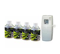 Insecticide Au Pyrèthre Végetal, Aérosols 4x250ml avec Diffuseur Automatique, Anti Mouches, Moucherons, Moustiques, Mites, Punaises de Lit
