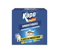K.pro Diffuseur électrique avec recharge - 45 nuits, inodore, anti-moustiques tigres/tropicaux