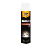 FURY - Aérosol tous rampants - Action choc - 2en1 préventif et curatif - Parfum citronnelle - 400 ML - Fabrication française