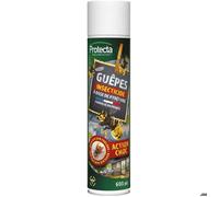 Protecta® Aérosol Insecticide Guêpes & Frelons 600 ml - Action Choc - Portée Longue Distance - Formule à base de Pyrèthre - Efficacité Jusqu’à 10 Jours