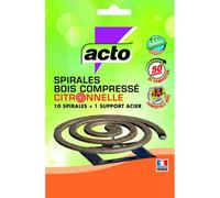 Acto Spirales insecticides volants avec support – Citronnelle – Lot de 10