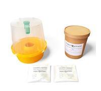 INSECTOSPHERE Kit Anti-Mouche Méditerranéenne des Fruits - Ceratitis capitata - Piège + Attractif Longue Durée + Traitement (Traitement Complet (Piège + 2 phéromones + Talc))