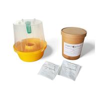 INSECTOSPHERE Kit Anti-Mouche & Ver de l’Olive - Détection & Traitement Naturel - Piège + Phéromones + Option Barrière Minérale (Traitement Complet : Piège + 2 phéromones + Talc)