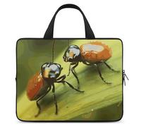 Insects Love Housse pour ordinateur portable ultra fine, légère et imperméable 10 pouces en néoprène durable avec dragonne