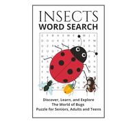Insects Word Search: Discover, Learn, and Explore the World of Bugs | Easy-to-Read 6 x 9 inch (15.24 x 22.86 cm) | Puzzle Book for Seniors, Adults, ... for Learning, Relaxation, and Brain Exercise