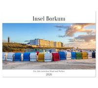 Insel Borkum - Ein Jahr zwischen Wind und Wellen (Wandkalender 2026 DIN A4 quer), CALVENDO Monatskalender: Zwölf stimmungsvolle Fotografien zeigen die ... sanft, aber immer voller Charakter und Licht.