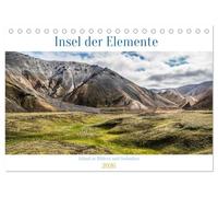 Insel der Elemente - Island in Bildern und Gedanken (Tischkalender 2026 DIN A5 quer), CALVENDO Monatskalender: Entdecken Sie Islands Magie, begleitet von zeitlosen Weisheiten.