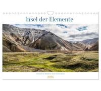 Insel der Elemente - Island in Bildern und Gedanken (Wandkalender 2026 DIN A4 quer), CALVENDO Monatskalender: Entdecken Sie Islands Magie, begleitet von zeitlosen Weisheiten.