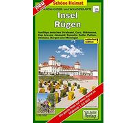 Insel Rügen Radwander- und Wanderkarte 1 : 50 000: Ausflüge zwischen Stralsund, Hiddensee, Bug, Wittow, Kap Arkona, Jasmund, Sassnitz, Putbus, ... ganze Insel auf einer Karte mit Begleitheft.