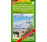 Insel Usedom, Ahlbeck, Heringsdorf, Bansin, Swinemünde Und Umgebung 1 : 35 000 Radwander- Und Wanderkarte