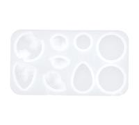 Inselform Schimmelfarbe DIY Handmade Schmuck Basteln Form Irregular Form Bunt Geschenk Freund Strand Dekoration (MD1700 small round island mold)