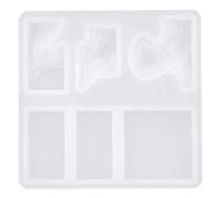 Inselform Schimmelfarbe DIY Handmade Schmuck Basteln Form Irregular Form Bunt Geschenk Freund Strand Dekoration (MD1702 square island mold)