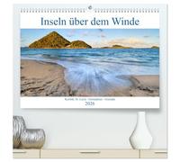 Inseln über dem Winde (hochwertiger Premium Wandkalender 2026 DIN A2 quer), Kunstdruck in Hochglanz: Karibik: St. Lucia - Grenadinen - Grenada