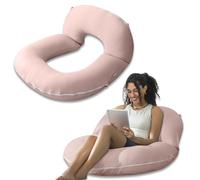 INSEN Coussin de lecture, coussin de dos pour s'asseoir dans le lit pour lire, infirmière et détente, coussin de lecture pour adultes, mamans et enfants, oreiller assis pour lit (coton rafraîchissant