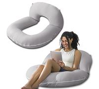 INSEN Coussin de lecture, coussin de dos pour s'asseoir dans le lit pour lire, infirmière et détente, coussin de lecture pour adultes, mamans et enfants, coussin assis pour lit