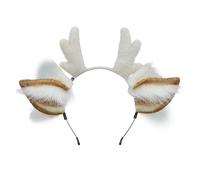 INSEOWI Bandeaux En Bois De Renne Festival Avec Oreilles En Peluche Douce Bande Métallique Réglable Pour Les Fêtes Noël Costumes Événements Couvre-chef Noël