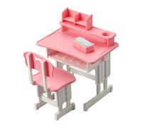 INSEOWI Chaise de bureau miniature pour enfants, meubles d'éducation précoce 1/12 pour maison de poupée, accessoires de décoration de bureau et chaise pour enfants