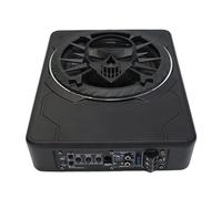 INSEOWI Conception De Squelette Brillant Caisson Basses pour Véhicule 10 Pouces Sortie Basse RGB Intégrée Configuration Voiture Lumière Environnante Faible Conférencier