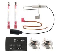 INSEOWI Ensemble De Commutateurs Déclenchement Thermique avec Électrode D'allumage Protection Contre La Surchauffe Et Les Surintensités Fixation Rapide pour Les Allumeurs Chauffe-Eau Kit