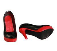 INSEOWI Figurine modèle à talon haut pour 1/6 femme Figurines d'action au design réaliste Chaussures de poupée Accessoires de déguisement