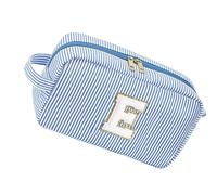 INSEOWI Grand À Cosmétiques Rayé Pochettes De Maquillage Voyage Fournitures Tricot Portables Mallette Rangement Organisateur D'outils Artisanaux pour Femmes Rangement Couture Voyage