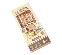 INSEOWI Lot de 6 stylos à encre gel effaçables rétractables à séchage rapide pour écrire, journal, bureau, outil de correction 0,5 mm