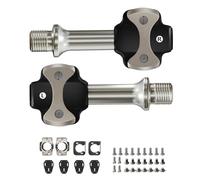 INSEOWI Pédales à verrouillage automatique sans clip en alliage d'aluminium léger avec roulements scellés Pédales de vélo de route pour amateurs de cyclisme de route