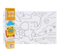 INSEOWI Rouleau de papier à colorier pour enfants « Exploration artistique » - Stimule la créativité - Fournitures d'art pour enfants