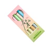 INSEOWI Studennt Lot de 4 stylos gel à visser pour ouvrir et fermer Pointe 0,5 mm Séchage rapide Pour écrire, prendre des notes, journal, fournitures de bureau, cœur rotatif