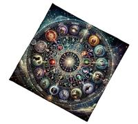 INSEOWI Tissu De Lecture pour Les Pratiques Mystiques Tapis Divination Pliable avec Motifs Tissu Lecture Tarots Mystiques