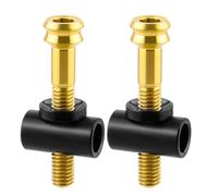 INSEOWI Vis de tige de selle en alliage de métal 5 x 30/40 mm - Boulons fixes à tête ronde - Pour vélo, tube de serrage, rondelle d'écrou