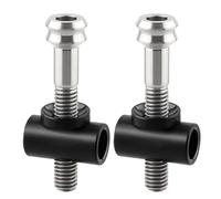 INSEOWI Vis de tige de selle en alliage de métal 5 x 30/40 mm - Boulons fixes à tête ronde - Pour vélo, tube de serrage, rondelle d'écrou