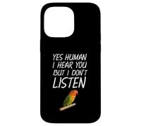 Inséparable Propriétaire Birdkeeper Oui Humain Inséparable Vert Coque pour iPhone 14 Pro Max