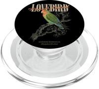 Inséparable Vintage à Face de pêche Observant Les Oiseaux Amoureux de la Nature PopSockets PopGrip pour MagSafe