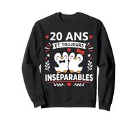 Inséparables Amour 20 Ans Mariage Anniversaire Couple 20 Ans Sweatshirt