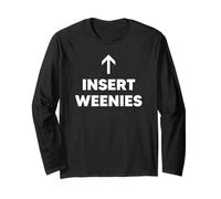 Insérer Le Hot Dog Weenies Funny Arrow Manche Longue