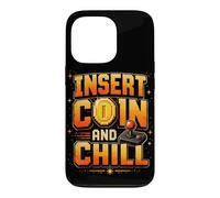 Insérez Coin and Chill Retro Arcade Gamer Coque pour iPhone 13 Pro