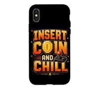 Insérez Coin and Chill Retro Arcade Gamer Coque pour iPhone X/XS