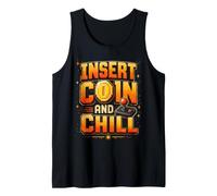 Insérez Coin and Chill Retro Arcade Gamer Débardeur