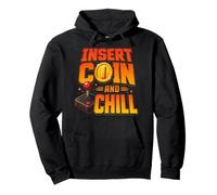 Insérez Coin and Chill Retro Arcade Gamer Sweat à Capuche