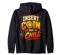 Insérez Coin and Chill Retro Arcade Gamer Sweat à Capuche