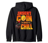 Insérez Coin and Chill Retro Arcade Gamer Sweat à Capuche